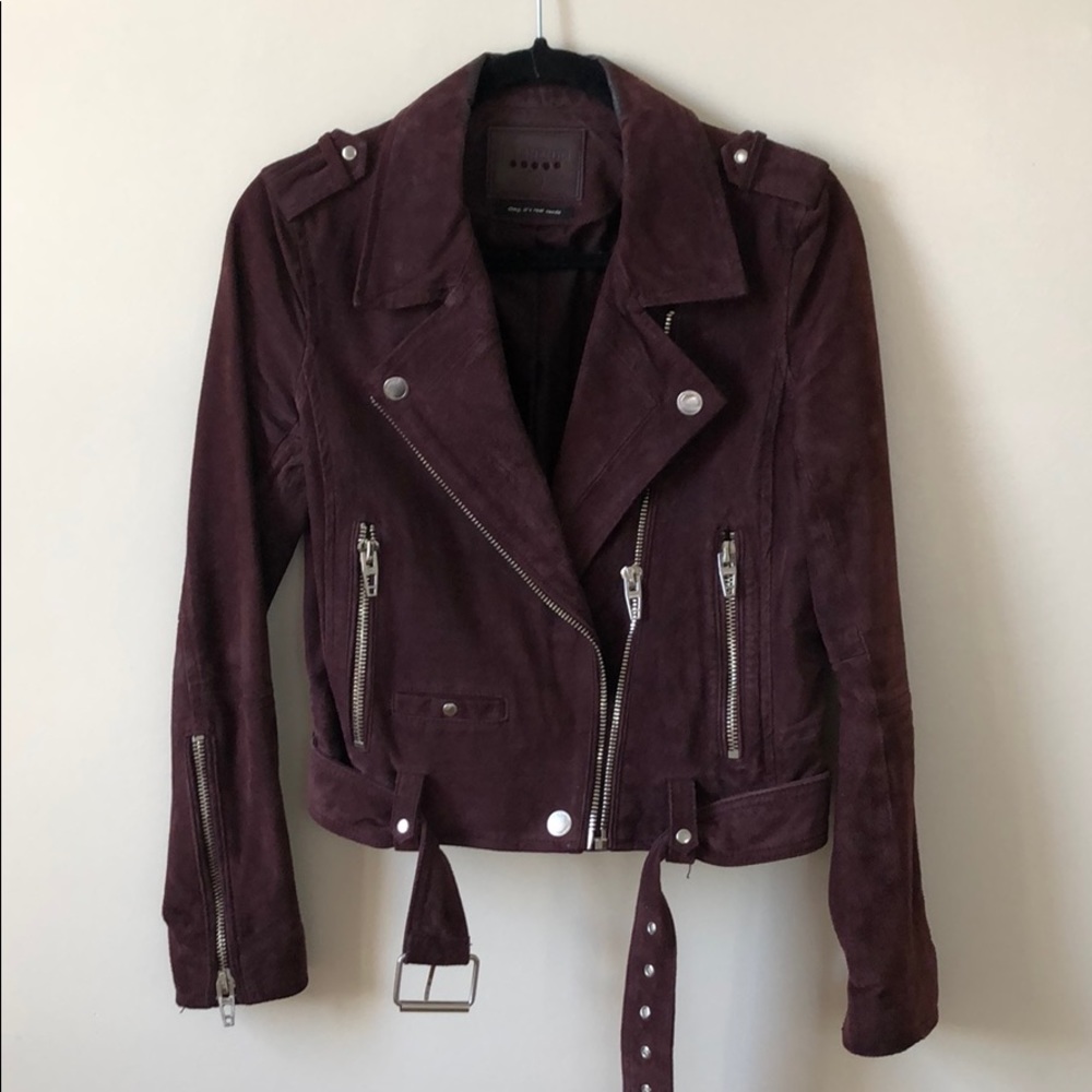 BlankNYC suede moto jacket